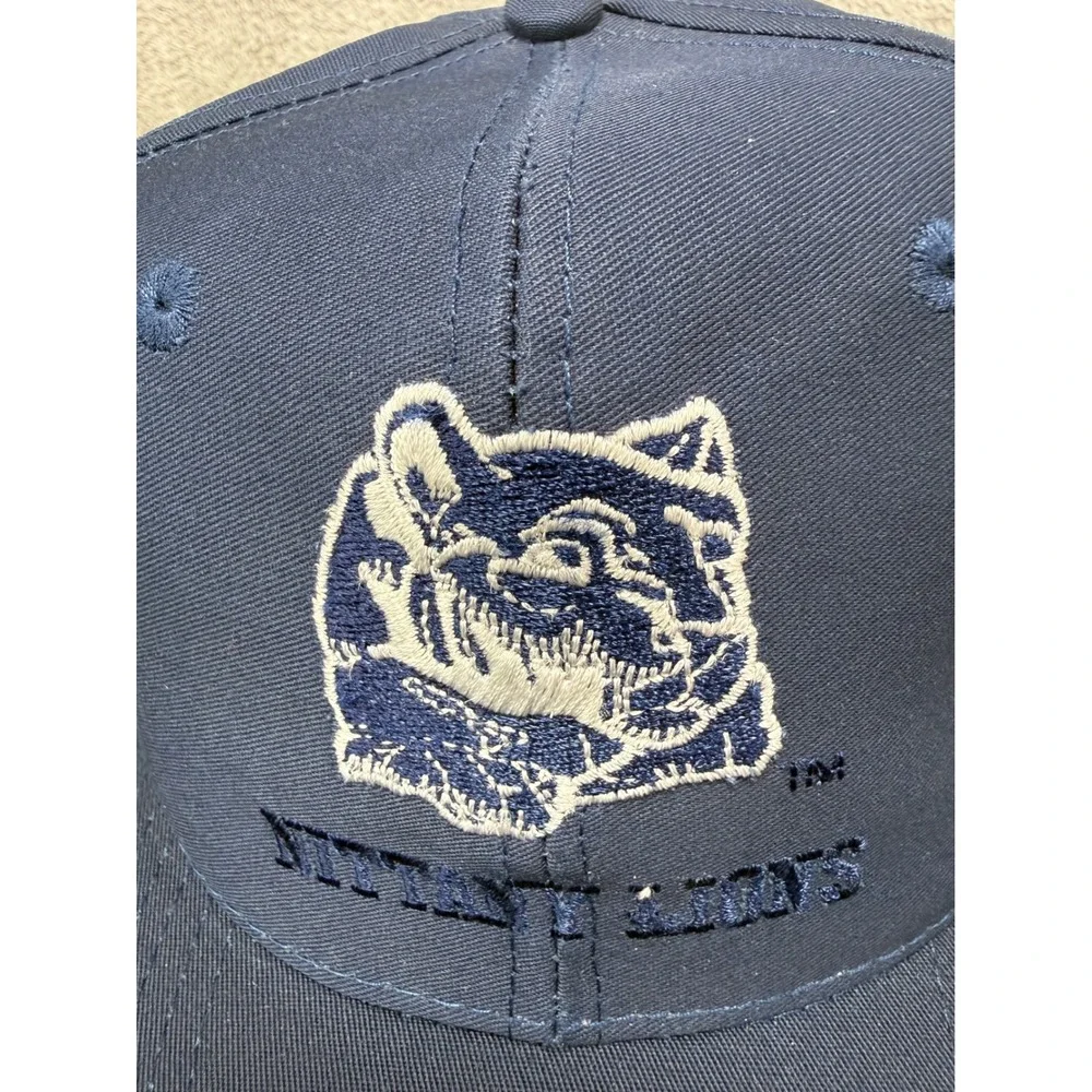 Front Row Penn State Hat Mens OSFA Navy Blue Nittany Lions Vintage Snapback Cap